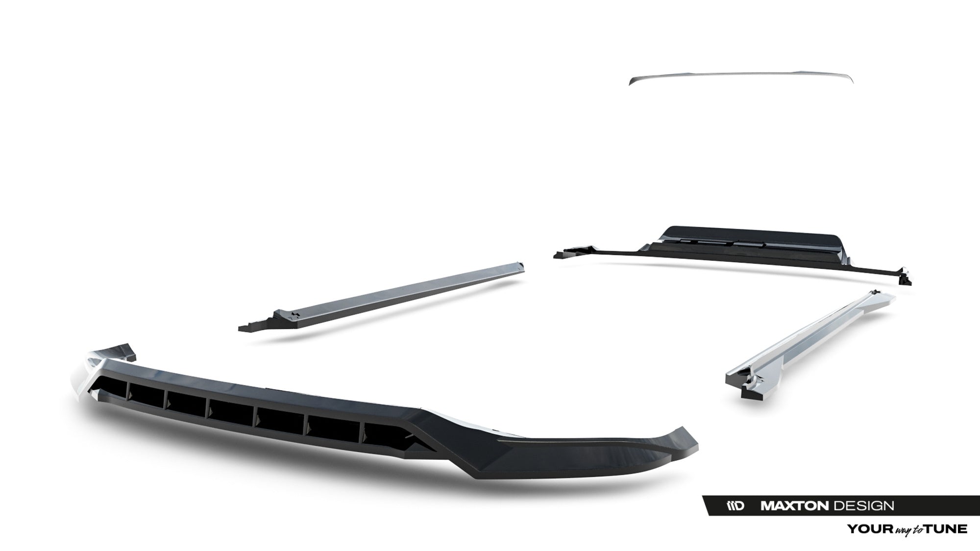 Maxton Design Set Of Splitters para Volkswagen Touareg R-Line Mk3 Facelift - imagen 26
