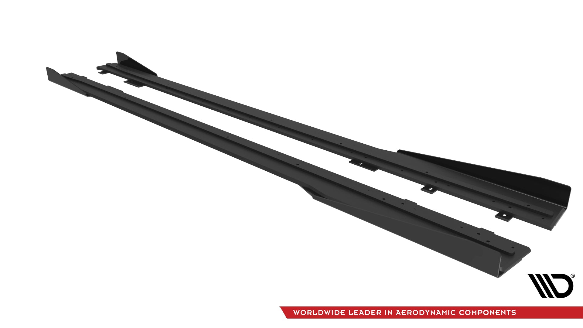 Maxton Design Street Pro Side Skirts Diffusers + Flaps para Ford Mustang GT Mk7 - imagen 6