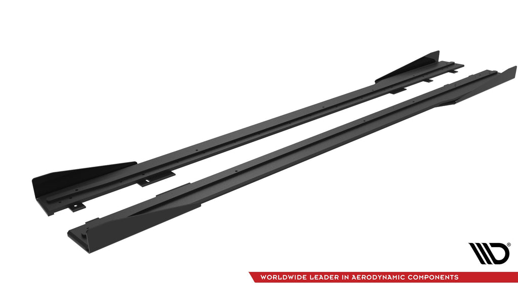 Maxton Design Street Pro Side Skirts Diffusers + Flaps para Ford Mustang GT Mk7 - imagen 5